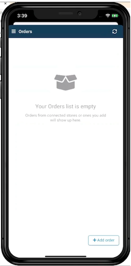 Empty orders page in shippingeasy