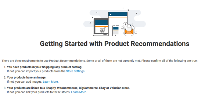 Getting started with prod recs page
