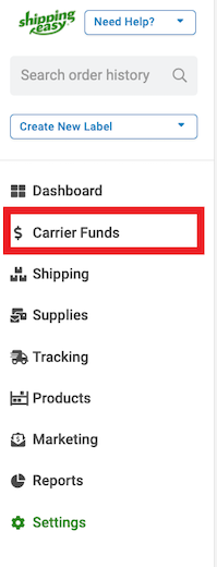 Carrier Funds marked