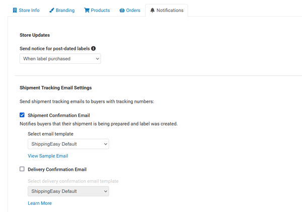 Manage Logo on Shipping Labels