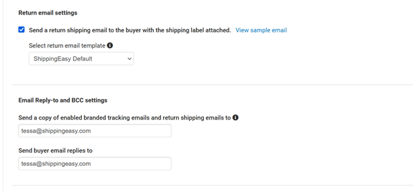 Bottom half of Navigation tab on Store & Orders page
