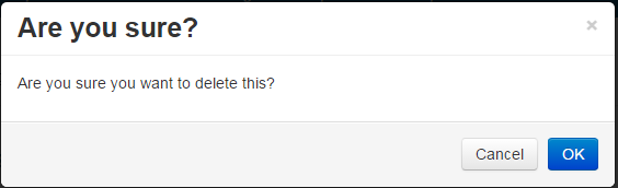 confirmation popup to delete user on Users page
