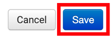 Save button marked on Stores & Order page