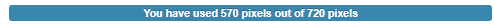 Pick list arrange columns popup progress bar showing remaining pixels available
