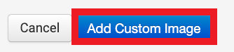Cancel and Add Custom Image button. Add Custom Image is marked.
