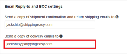 Email reply BCC address highlighted