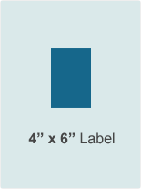 4x6 label image on Shipping Labels page