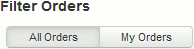All orders, my orders filter