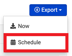 Click Export then select Schedule.