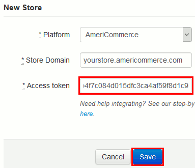 AmeriCommerce_-_New_Store_-_Access_token.png