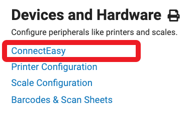 devices and hardware then ConnectEasy