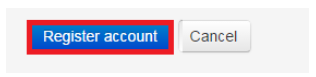 Box highlights Register Account button
