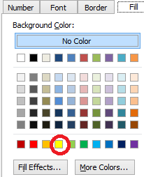 The color selector is open with a color selected.