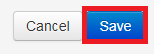 The cancel and save buttons are shown with the save button selected and highlighted.