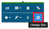 change image size option marked on packing slip template editor