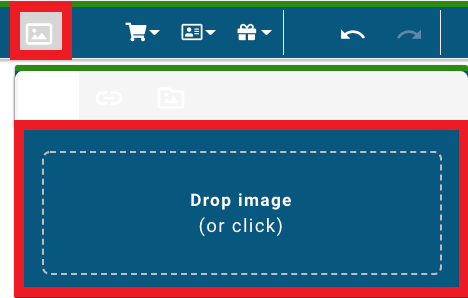 packing slip customization drag and drop image