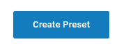 Create Preset button on Shipping Presets page