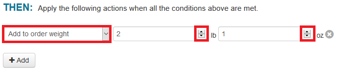 then add to order weight up and down arrows