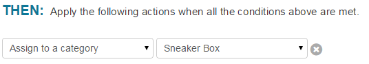 then assign to a category sneaker box