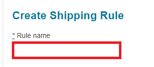 create rule name box