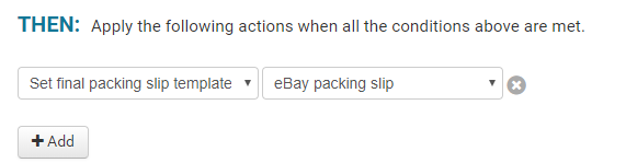 Then statement set final packing slip to eBay packing slip